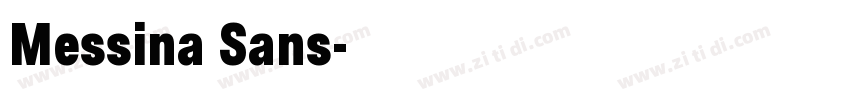 Messina Sans字体转换